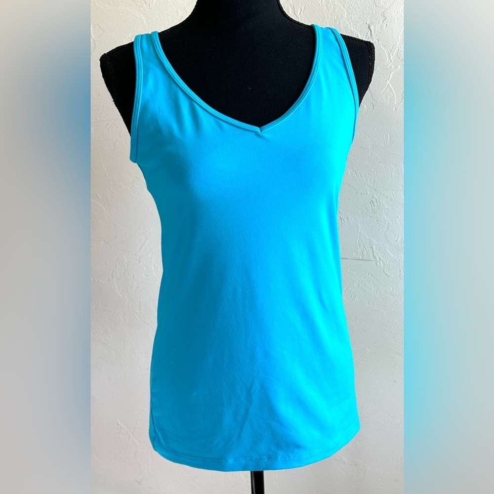 Victoria’s Secret Made Sexy Turquoise Blue Athletic Sports Bra/Tank Top Sz M